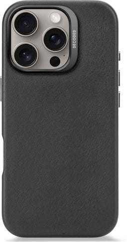 Decoded - Leather Case - iPhone 16 Pro - MagSafe-compatibel - Zwart