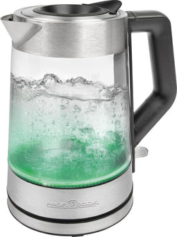 ProfiCook WKS 1190 G - Waterkoker - 1,7 liter - Glazen behuizing met 5-kleurige verlichting
