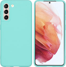 iMoshion Hoesje Geschikt voor Samsung Galaxy S21 Hoesje Siliconen - iMoshion Color Backcover - Mintgroen