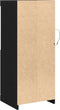 vidaXL - Sideboard - met - LED-lampen - Zwart - Eiken - 41x37x100 - cm