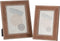 J-Line fotolijst hout - donkerbruin - 2 stuks