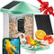 Intelligente vogelvoederdispenser met 2K HD-camera, vogelidentificatie, 3 zonnecellen, vogelobservat