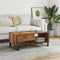 vidaXL - Salontafel - 90x50x36,5 - cm - bewerkt - hout - oud - houtkleurig