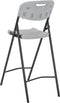 vidaXL - Barstoelen - inklapbaar - 2 - st - HDPE - en - staal - wit