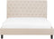 REIMS - Tweepersoonsbed - Beige - 160 x 200 cm - Polyester