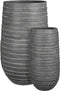 Mica Decorations Mount Bloempotten - H79 x Ø42 cm - Terra - Grijs - Set van 2