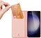 Dux Ducis - Geschikt voor Samsung Galaxy S24 Plus / S24+ - Slim bookcase hoesje - Rose Goud