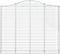 vidaXL - Schanskorf - gewelfd - 200x30x160/180 - cm - gegalvaniseerd - ijzer