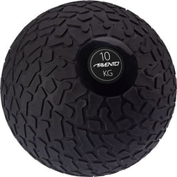 Avento Slam Bal - 10 kg - Robuuste kunststof bal met profiel - Zwart