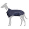Hondenregenjas met reflecterende strips polyester blauw 4XL