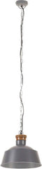 vidaXL Hanglamp industrieel E27 32 cm grijs