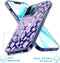 iMoshion Hoesje Geschikt voor iPhone 12 Pro / 12 Hoesje Siliconen - iMoshion Design hoesje - Transparant / Paars / Design Leopard Lilac