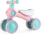 Coast Loopfiets - 4 Wielen - Verstelbaar Zadel - Groen/Roze
