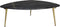 HSM Collection Salontafel Marseille - 90x60x36 cm - Zwart/goud - Marmer/metaal
