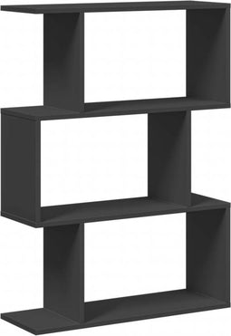 vidaXL - Kamerscherm - / - boekenkast - 3-laags - 70x24x97 - cm - hout - zwart