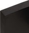 vidaXL - Wastafelblad - 220x40x(2-6) - cm - behandeld - massief - hout - donkerbruin