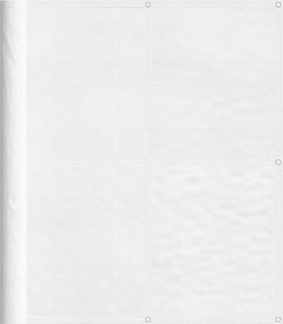 vidaXL - Balkonscherm - 120x700 - cm - 100% - oxford - polyester - wit
