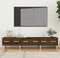 vidaXL - Tv-meubel - 150x34,5x30 - cm - bewerkt - hout - bruin - eikenkleur