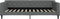 vidaXL - Slaapbank - 100x200 - cm - stof - donkergrijs