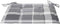 vidaXL - Tuinstoelkussens - 4 - st - 50x50x3 - cm - oxford - stof - ruitpatroon - grijs