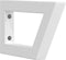 vidaXL - Wandbeugels - voor - wasbak - 2 - st - trapezium - staal - wit