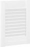 vidaXL - Kastdeuren - louvredesign - 2 - st - 39,5x29,5 - cm - wit