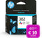 HP 302 - Inktcartridge - Origineel - Kleur + Instant Ink tegoed