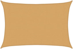 vidaXL - Zonnezeil - 160 - g/m² - rechthoekig - 3x4,5 - m - HDPE - zandkleurig