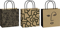 Cadeautasjes mindful 20x20x8cm | 6 stuks