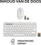 Logitech Pebble 2 Combo - Draadloos Toetsenbord en Muis - 3 apparaten koppelen - Wit
