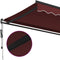vidaXL - Luifel - automatisch - uittrekbaar - 600x300 - cm - bordeauxrood