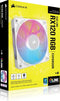 Corsair RX120 - Ventilator 120mm - RGB LED's iCUE LINK - Wit