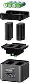 Hähnel ProCube2 - DSLR Lader - Dubbele lader voor 2 Nikon accu's - Zilver
