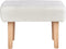 TAKOMA - Voetenbank - Wit - Bouclé