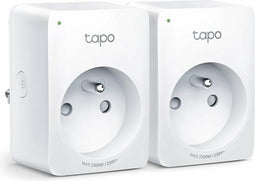 TP-Link Tapo P100 - Mini Smart Wifi-stopcontact - Spraakbesturing - Wit (2 stuks)
