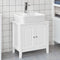 SoBuy FRG202-W - Wastafelkast - 2 Deuren 2 Planken - Wit