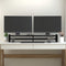 vidaXL - Monitorstandaard - 100x27x15 - cm - massief - grenenhout - zwart