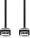 Nedis USB-Kabel - USB 2.0 - USB-A Male - USB-A Male - 480 Mbps - 5.00 m - Zwart