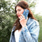 Selencia Hoesje Geschikt voor iPhone SE (2022) / SE (2020) / 8 / 7 / 6s / 6 Hoesje - Selencia Maya Fashion Backcover - blauw