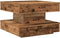 vidaXL - Salontafel - 360 - graden - draaibaar - 50x50x34,5 - cm - oud - houtkleurig