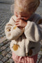 Konges Sløjd Jody Teddy Jacket/Jas met fleece - Mon Grand Citron - Maat 3 jaar