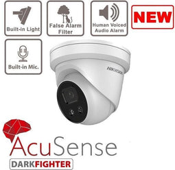 Hikvision DS-2CD2346G2-ISU/SL - Exir domecamera 4 MP - 30 m IR WDR Ultra Low Light - Wit
