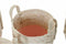 Basket spelset DKD Home Decor Natuurlijk Roze Groen Natuurlijke Vezel 30 x 30 x 32 cm Boho (2 Stuks)