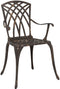 vidaXL - Tuinstoelen - Set - van - 2 - - - Bronzen - Gietaluminium