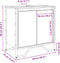 vidaXL - Wastafelkast - 60x35x60 - cm - bewerkt - hout - bruin - eikenkleurig