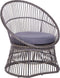 MESYNA - Bistro set - Taupe - PE rotan