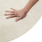 tectake® Soft Zone - Vloerkleed - Rond - Ø120 cm - Antislip - Onderhoudsvriendelijk - Crème