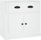 vidaXL - Dressoir - 70x35,5x67,5 - cm - bewerkt - hout - wit