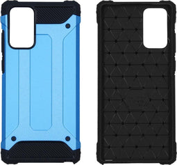 iMoshion Hoesje Geschikt voor Samsung Galaxy Note 20 Hoesje - iMoshion Rugged Xtreme Backcover - Lichtblauw