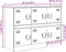 vidaXL - Dressoir - 99x39x73 - cm - staal - olijfgroen